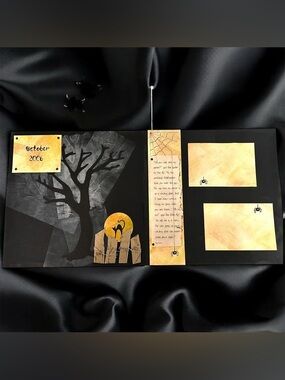 Handmade Halloween Scrapbook Pages